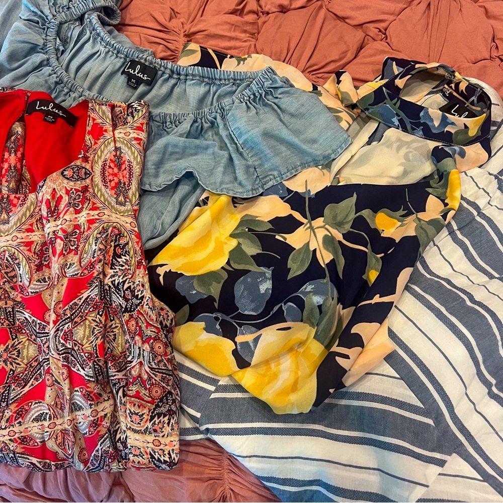 🍋Lulu’s Bundle of Summer Dresses Lot Size Medium🍍
